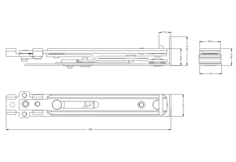 平槽隱藏式合頁 C-15828-003